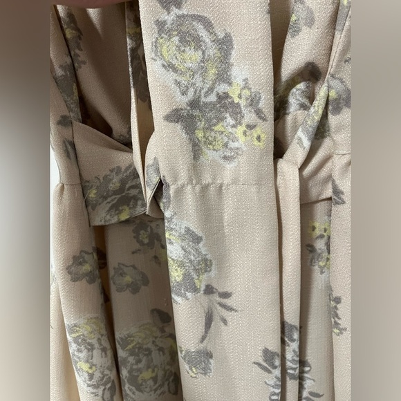 NICE CLAUP Peach Beige Floral Mini Dress - Picture 6 of 8